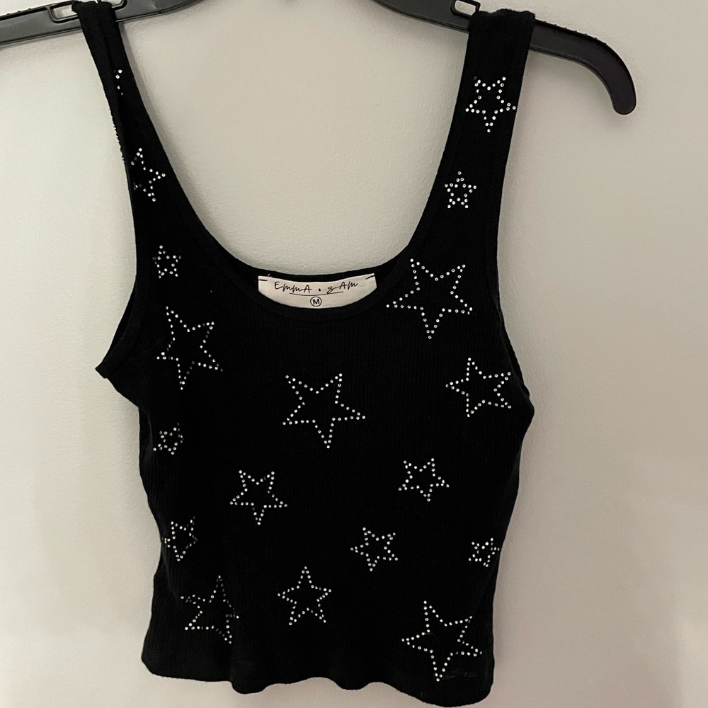 LF Star bedazzled tank top